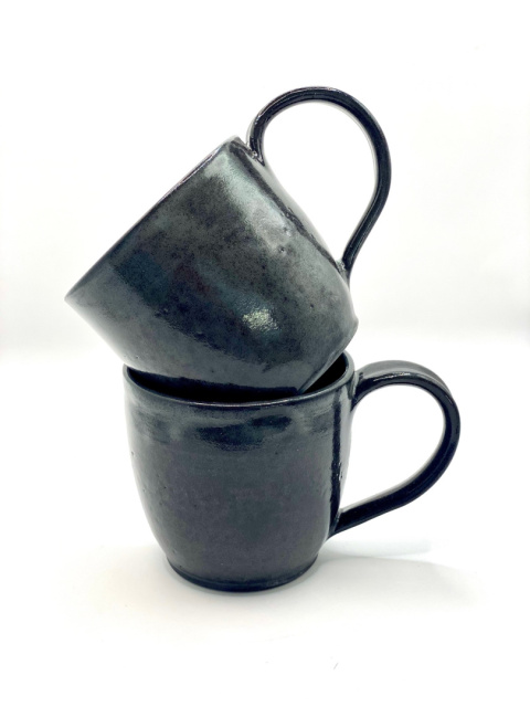 Kubek ceramiczny z czarnej gliny ok 350 ml Kubek ceramiczny z czarnej gliny ok 350 ml